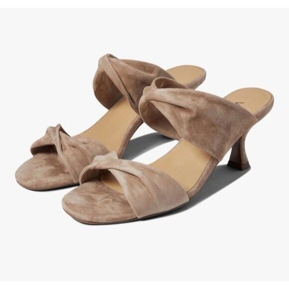 Vaneli Lotty Truffle Suede Heels Sandals Size 11 NIB Women’s shoes - Picture 1 of 8